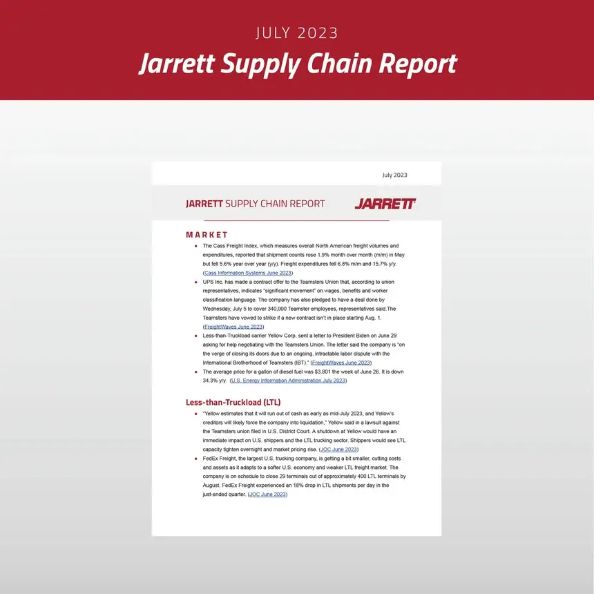 July 2023 Supply Chain Report