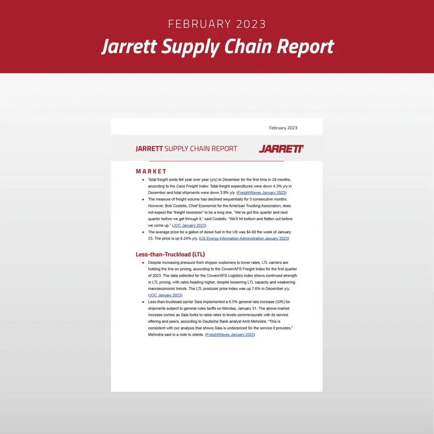 February 2023 Supply Chain Report