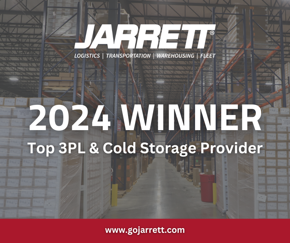 Jarrett Named 2024 Winner of Top 3PL & Cold Storage Provider Award