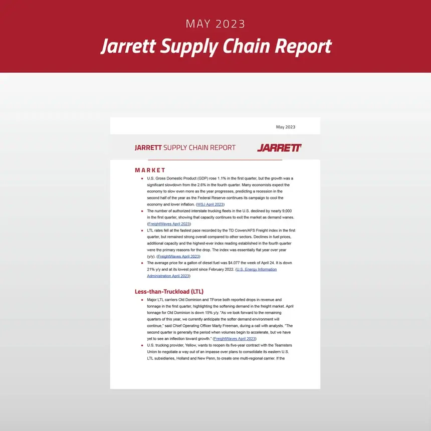 May 2023 Supply Chain Report