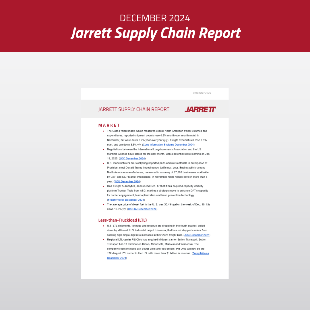 December 2024 Supply Chain Report