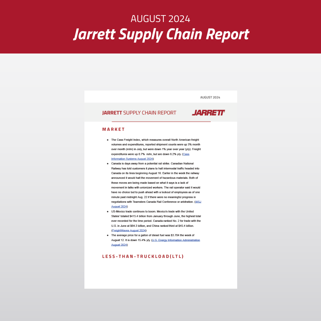 August 2024 Supply Chain Report