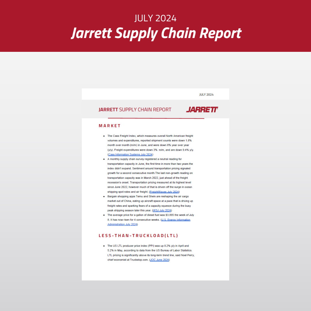 July 2024 Supply Chain Report