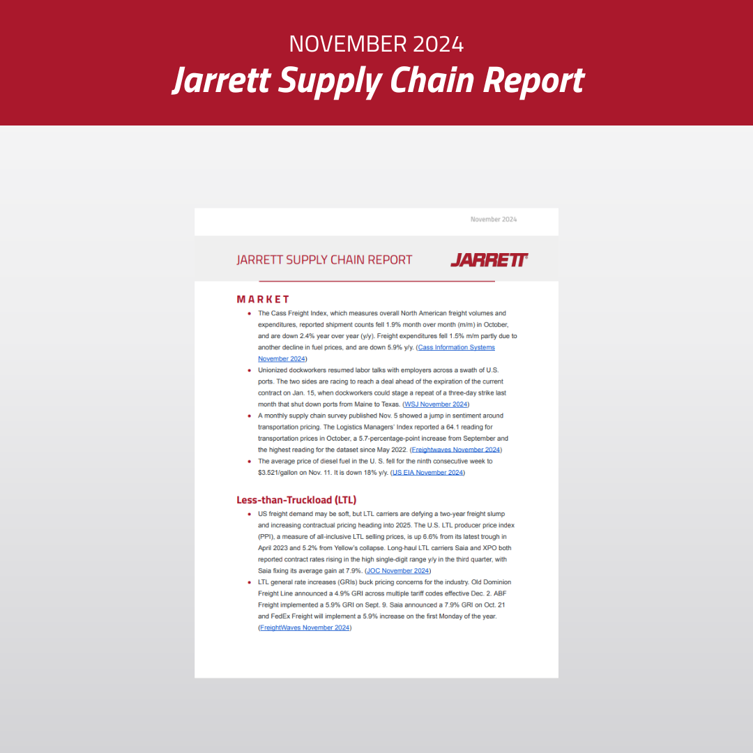 November 2024 Supply Chain Report