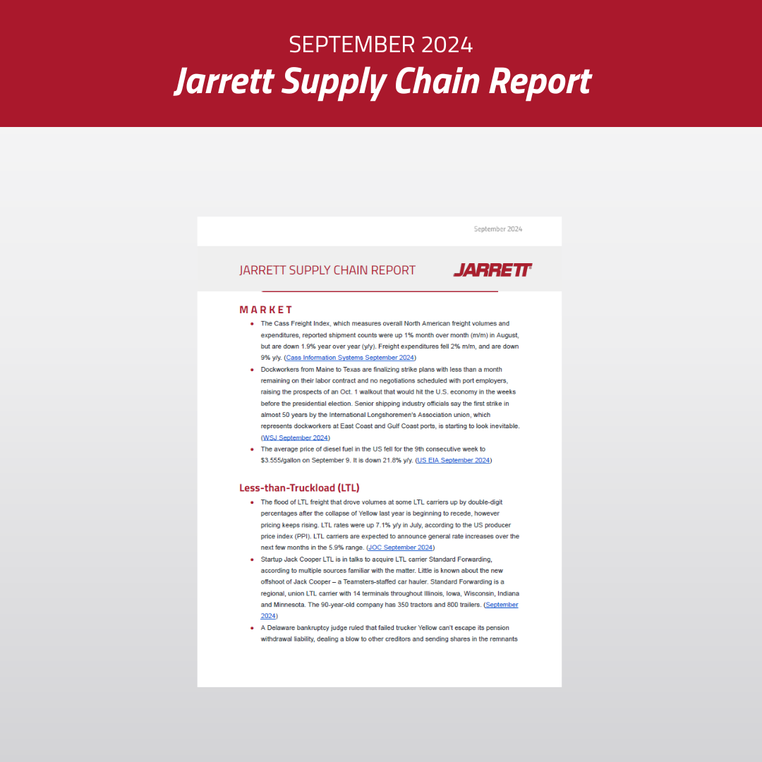 September 2024 Supply Chain Report