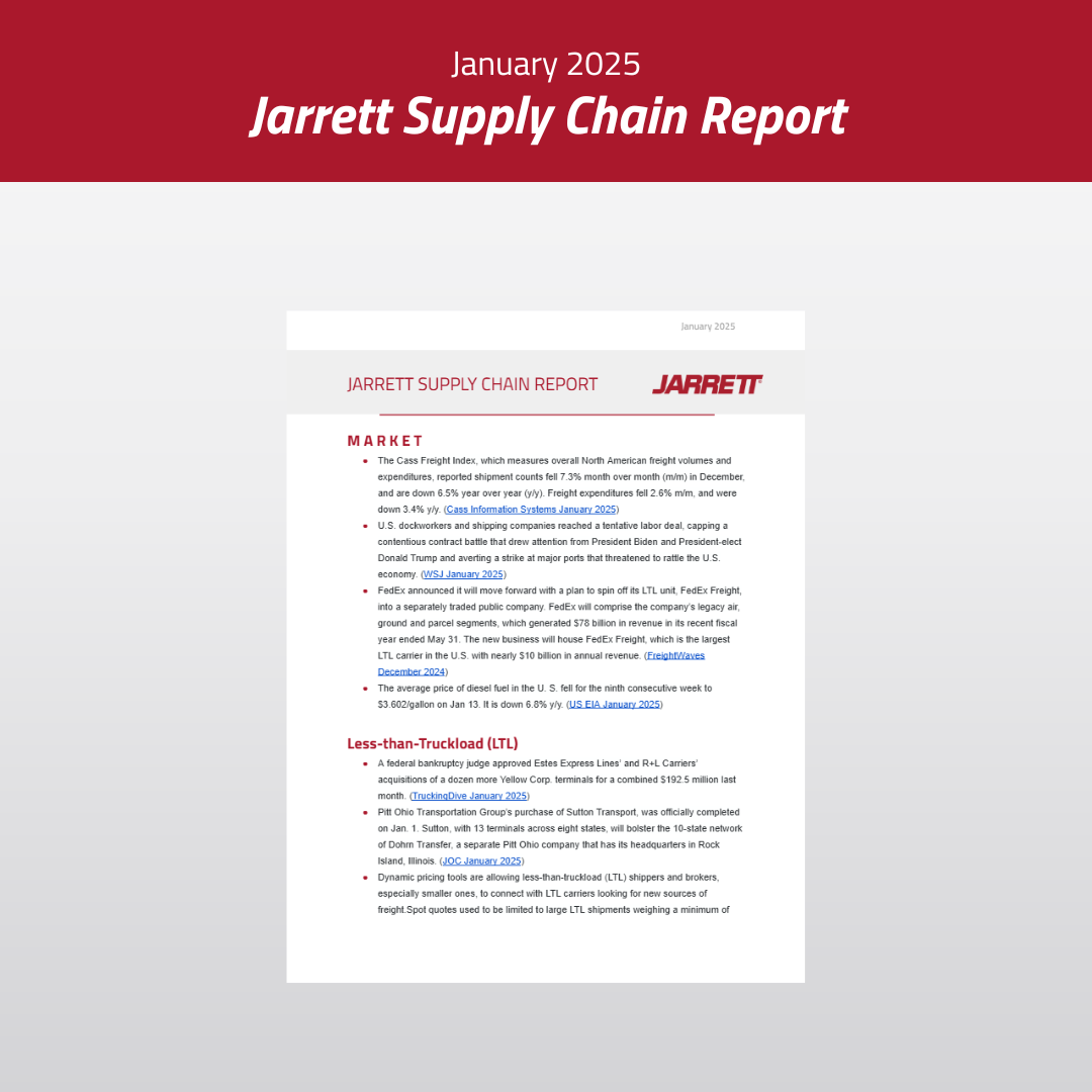 January 2025 Supply Chain Report